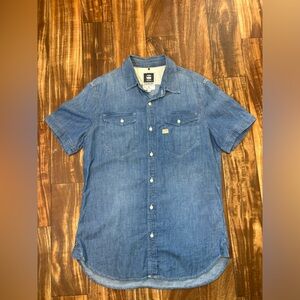 G-Star Light Blue Denim Shirt